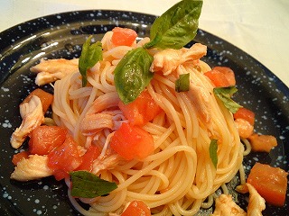 レシピ トマトの冷製パスタ