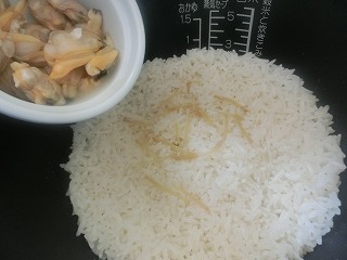 レシピ あさりの炊き込みごはん