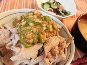 上沼恵美子のおしゃべりクッキングの夏野菜の豚丼