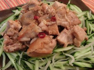 きょうの料理のきゅうりと鶏肉のピリ辛あえ