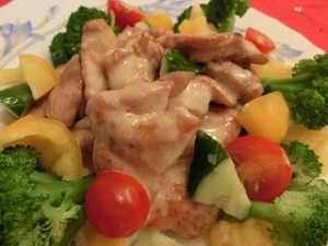 キューピー3分クッキングのチキンソテーにんにくマヨソース