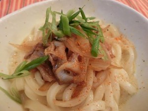 上沼恵美子のおしゃべりクッキングの豚肉のかま玉うどん