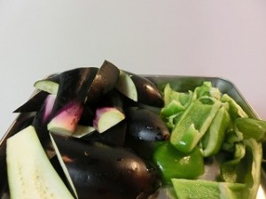 キューピー3分クッキングの鶏肉、なす、ピーマンのみそ炒め
