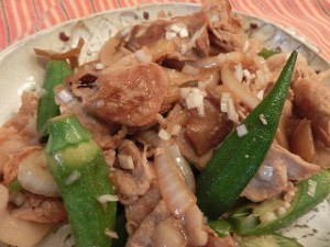 上沼恵美子のおしゃべりクッキングのオクラと豚肉の炒めもの