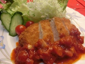 ZIP!速水もこみちのMOCO'Sキッチンのもこみち流 鶏むね肉のカツ 〜トマトソースがけ〜