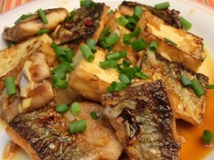 ノンストップ!のサンマと豆腐の中華ネギソース