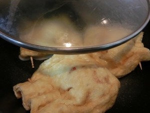 NHKきょうの料理ビギナーズの油揚げの卵詰め焼き