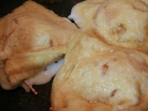 NHKきょうの料理ビギナーズの油揚げの卵詰め焼き