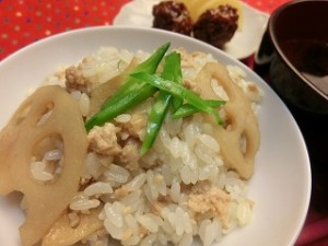 NHKきょうの料理ビギナーズのれんこんと豚ひき肉の混ぜご飯