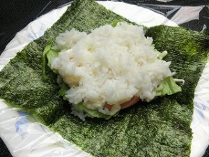 ノンストップ!のハムと卵のおにぎりサンド