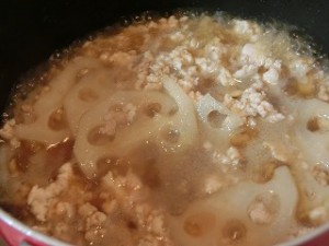 NHKきょうの料理ビギナーズのれんこんと豚ひき肉の混ぜご飯