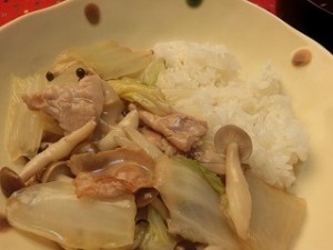みんなの家庭の医学の白菜のポン酢あんかけ丼