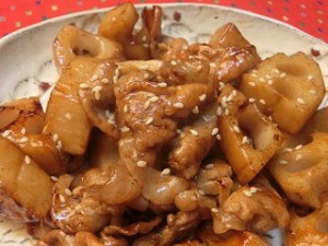 きょうの料理の豚肉とれんこんの炒め煮
