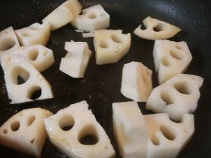 きょうの料理の豚肉とれんこんの炒め煮