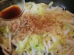 NHKきょうの料理の白菜のおかか炒め