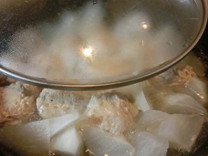 きょうの料理の大根と肉だんごのしょうゆ煮