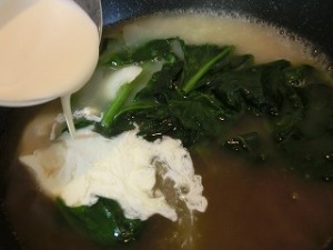 上沼恵美子のおしゃべりクッキングのサーモンとほうれん草のクリーム煮