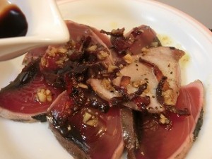 NHKあさイチのかつおのカルパッチョ仕立て ベーコン風味