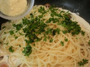 上沼恵美子のおしゃべりクッキングのきのこのクリームパスタ