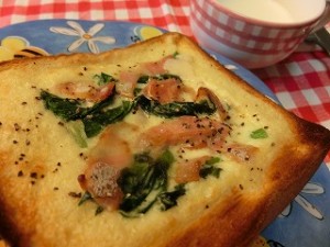 ノンストップ!の簡単キッシュ風トースト