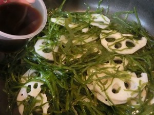 男子ごはんのレンコンとすき昆布の煮物