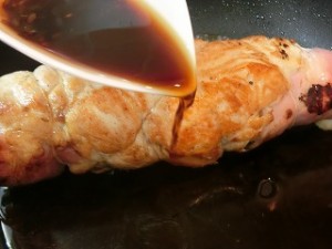ノンストップ!のロールチキン☆鶏むね照焼きチキンロール