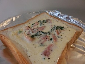ノンストップ!の簡単キッシュ風トースト