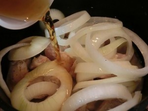 男子ごはんの鶏と香味野菜のすき焼き鍋