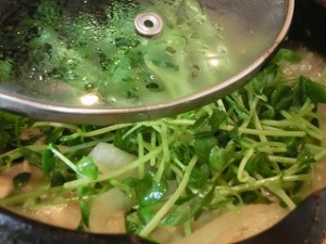 男子ごはんの鶏と香味野菜のすき焼き鍋