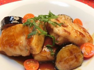 ノンストップ!の豚肉巻き高野豆腐&茄子の甘酢あん