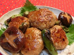 世界にひとつ ミラクルレシピの照り焼きハンバーグ風鶏つくね