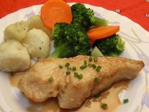 ノンストップ!のバタポンソースde鱈のムニエル