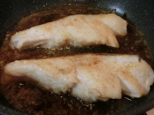 ノンストップ!のバタポンソースde鱈のムニエル