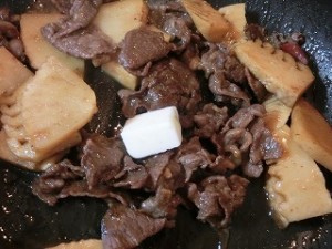 ノンストップ!の牛肉と筍のちょっと洋風な味噌バタ煮