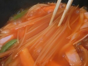 ノンストップ!の春野菜のナポリタン