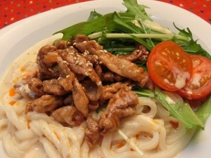 ノンストップ!のゴマダレ坦々うどん