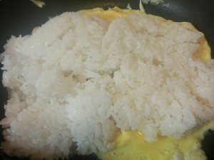 ノンストップ!の鮭と卵の茶ー飯(チャーハン)