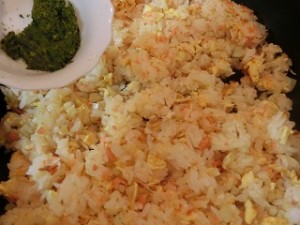 ノンストップ!の鮭と卵の茶ー飯(チャーハン)