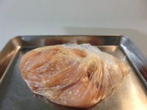 ノンストップ!のむね肉とアスパラのマヨポン炒め