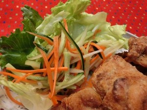 男子ごはんの中華風千切りサラダ