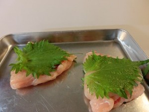NHKきょうの料理ビギナーズの鶏ささ身の梅肉はさみ焼き