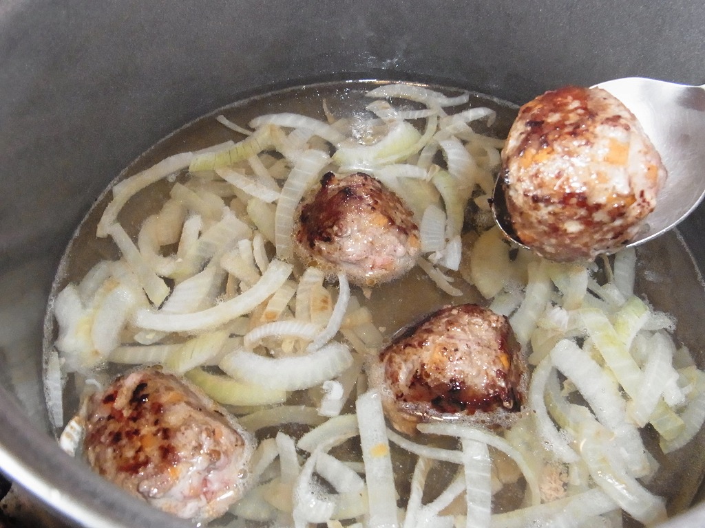 ガーリックブレッドミートボールのレシピ