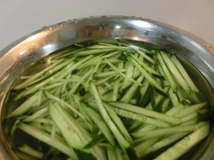 きょうの料理のきゅうりと鶏肉のピリ辛あえ