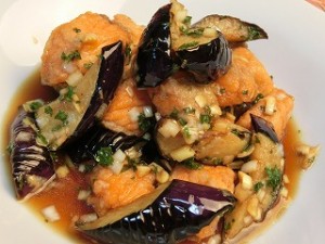 上沼恵美子のおしゃべりクッキングのサケとナスの香味ソース