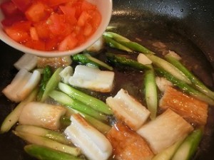 上沼恵美子のおしゃべりクッキングのちくわとアスパラガスのパスタ