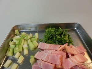 ノンストップ！のセロリとベーコンのチャーハン