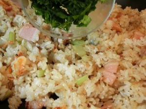 ノンストップ！のセロリとベーコンのチャーハン