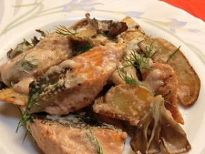 ノンストップ！の鮭とジャガイモの明太クリームソース