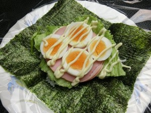 ノンストップ！のハムと卵のおにぎりサンド